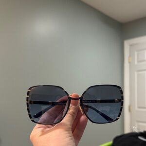 Tory Burch Black and Gold Sunglasses